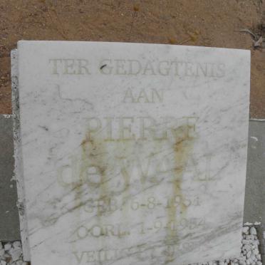 WAAL Pierre, de 1954-1954