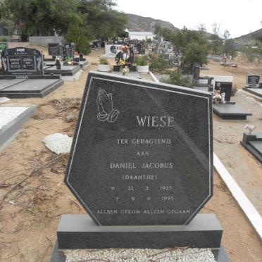 WIESE Daniel Jacobus 1925-1993