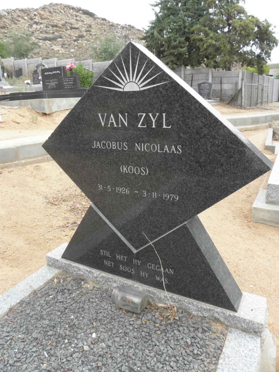 ZYL Jacobus Nicolaas, van 1926-1979