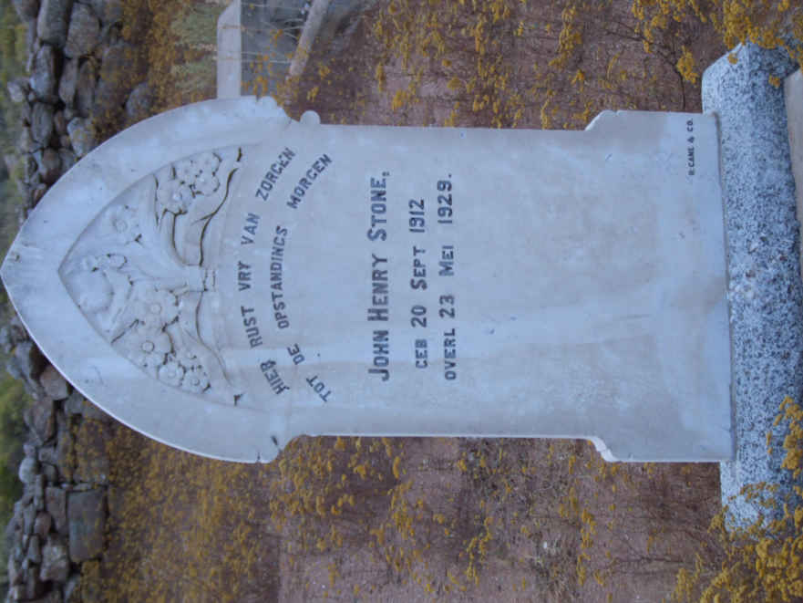 STONE John Henry 1912-1929