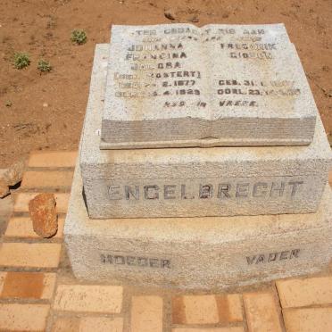 ENGELBRECHT Frederik Gideon 1877-1938 &amp; Johanna Francina Jacoba MOSTERT 1877-1929