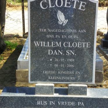 CLOETE Willem 1920-2006