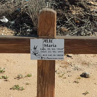 ALIE Maria 1920-2011