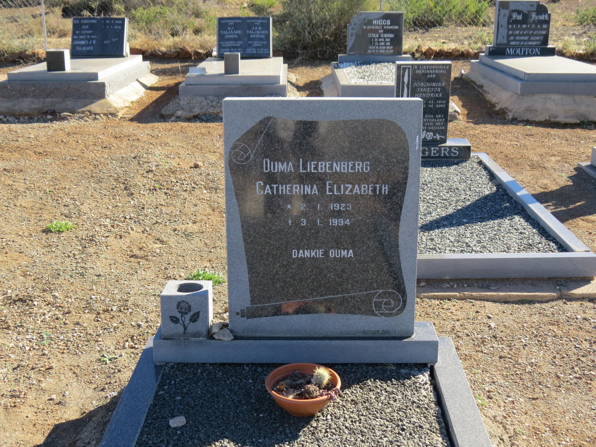 LIEBENBERG Catharina Elizabeth 1923-1994