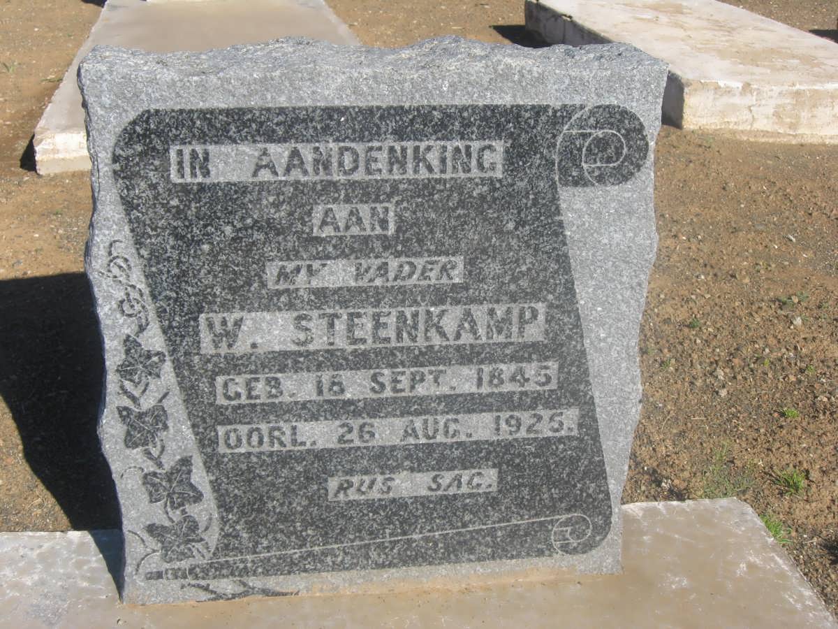 STEENKAMP W. 1845-1925