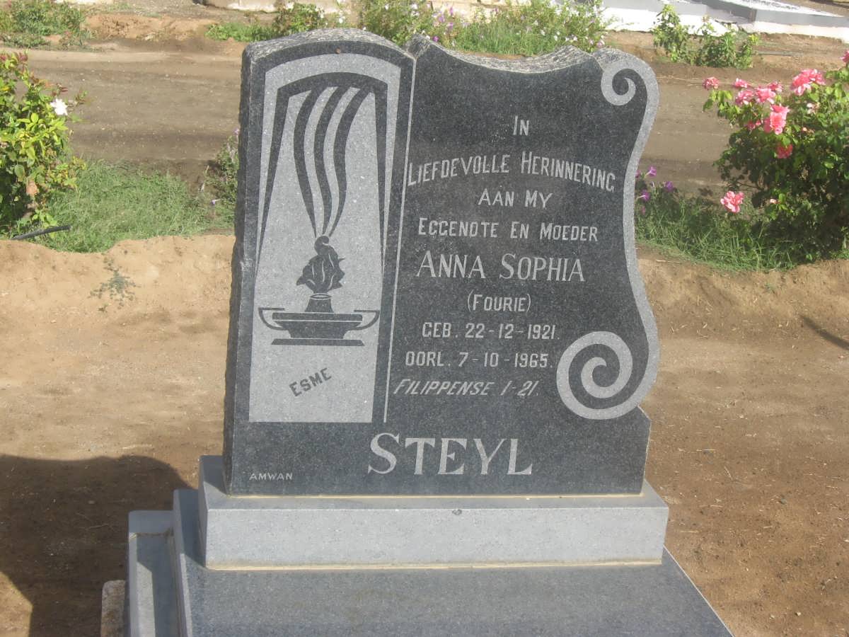 STEYL Anna Sophia nee FOURIE 1921-1965