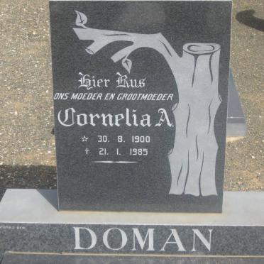 DOMAN Jurgens 1892-1979 &amp; Cornelia A. 1900-1985