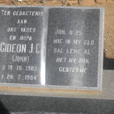 ? B? Gideon J.C. 1903-1984 &amp; Anna E. 1908-1983