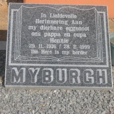 MYBURGH Hennie 1936-1999