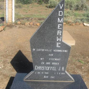 MERWE Christoffel J.H., v.d. 1905-1983