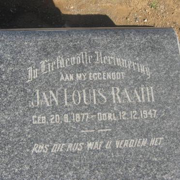 RAATH Jan Louis 1877-1947 &amp; Hester Margaretha VILJOEN 1884-1970