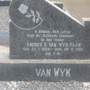 WYK Andries S., van 1894-1960