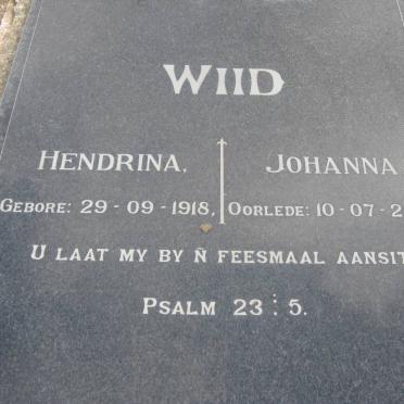 WIID Hendrina Johanna 1918-2003