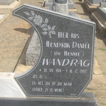 WANDRAG Hendrik Daniel 1914-1997