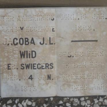 WIID Jacoba J.L. nee SWIEGERS 1873-1898
