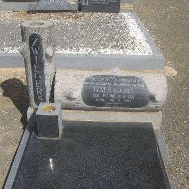 ZWIEGERS G.M.S. nee FOURIE 1915-1969