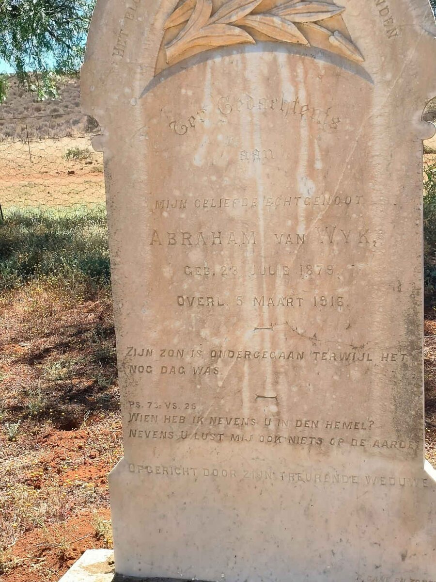 WYK Abraham, van 1879-1916