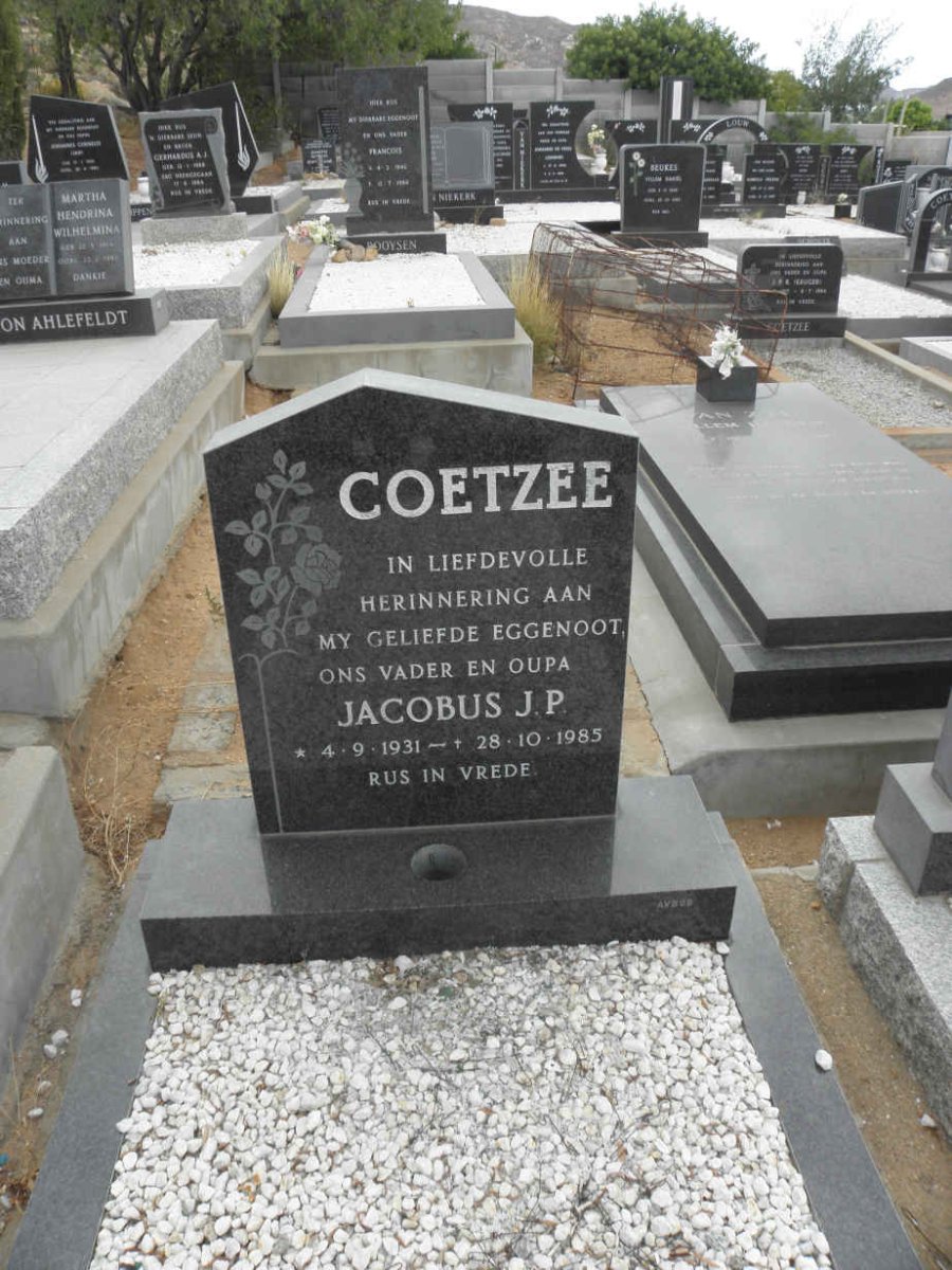 COETZEE Jacobus J.P. 1931-1985