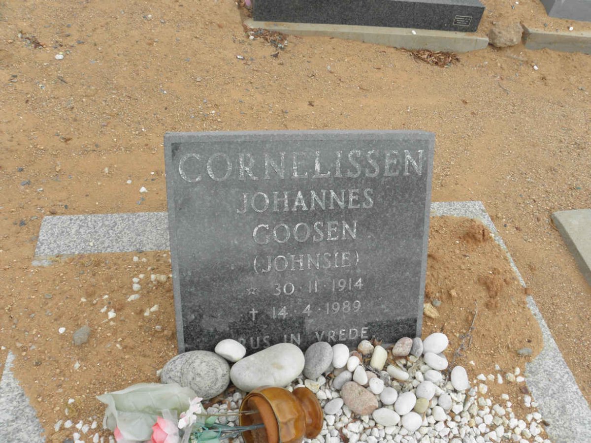 CORNELISSEN Johannes Goosen 1914-1989