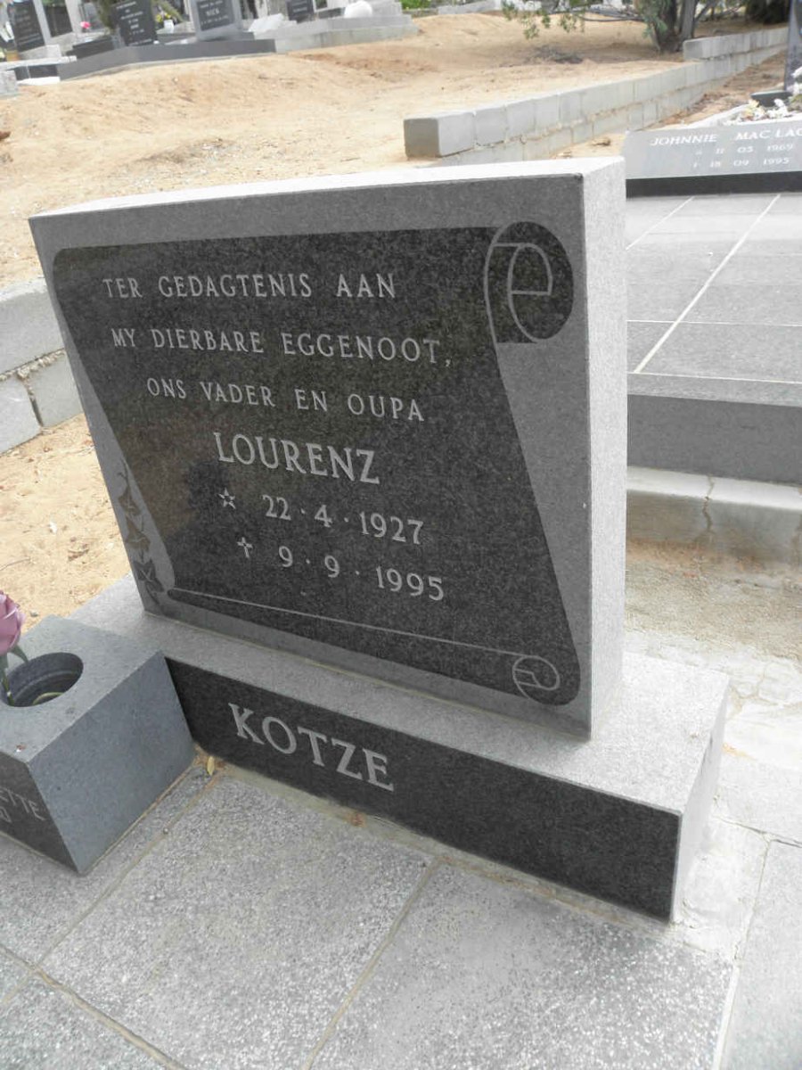 KOTZE Lourenz 1927-1995