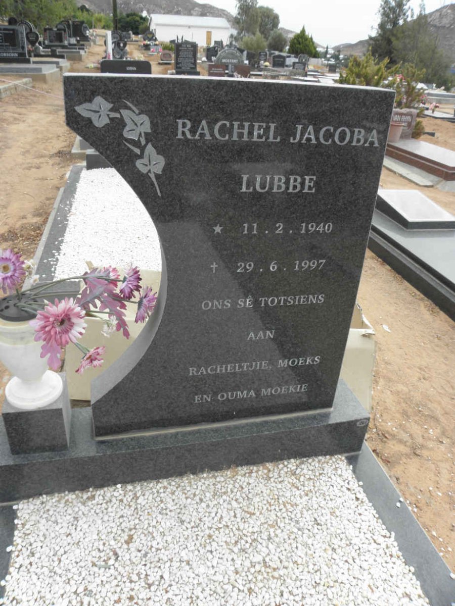 LUBBE Rachel Jacoba 1940-1997