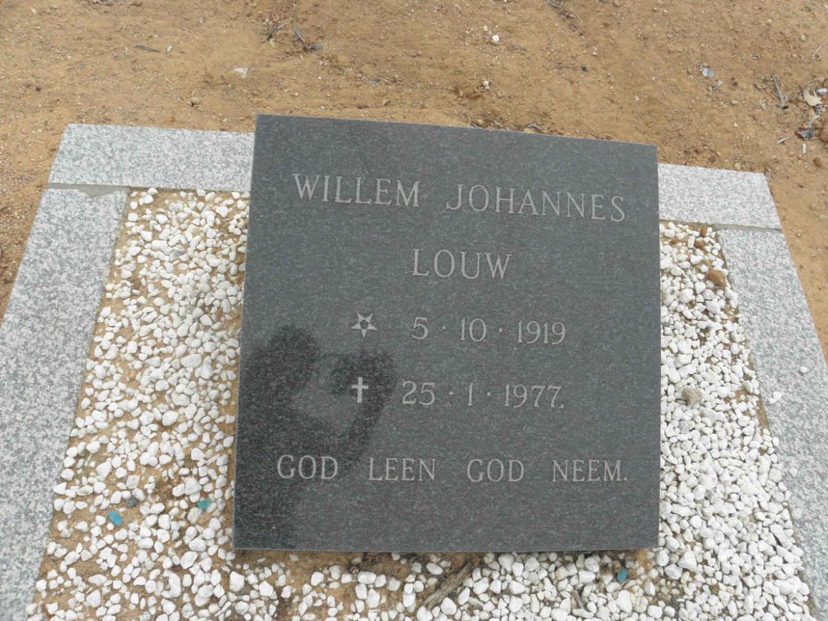 LOUW Willem Johannes 1919-1977