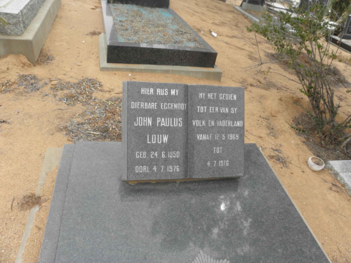 LOUW John Paulus 1950-1976