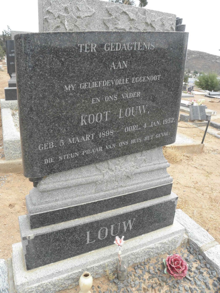 LOUW Koot 1898-1952