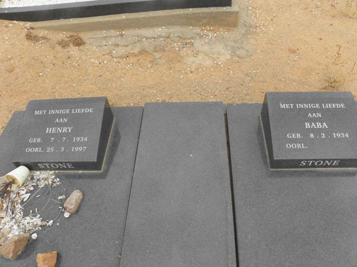 STONE Henry 1934-1997 &amp; Baba 1934-