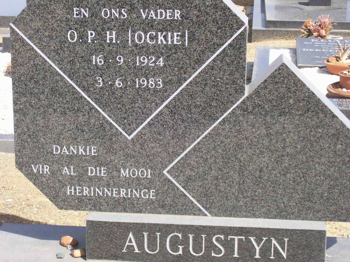 AUGUSTYN O.P.H. 1924-1983