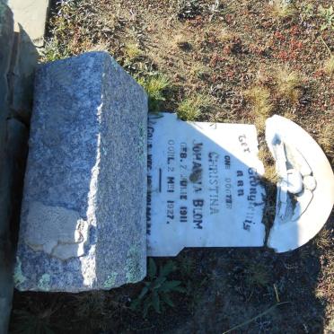 BLOM Christina Johanna 1911-1927