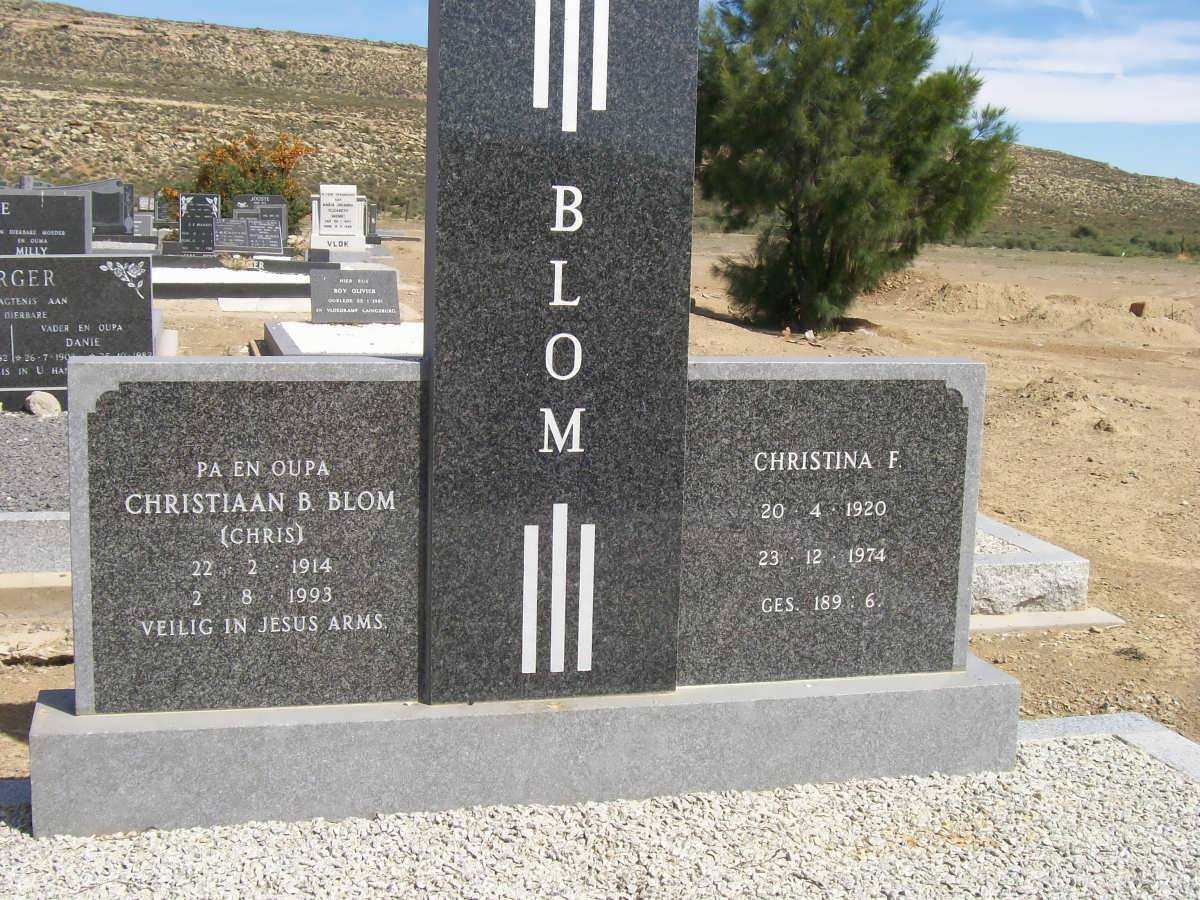 BLOM Christiaan B. 1914-1993 &amp; Christina F. 1920-1974