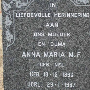 ESTERHUYSE Anna Maria M.F nee NEL 1896-1987