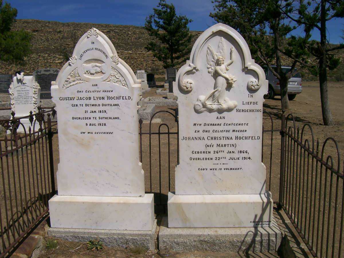 HOCHFELD Gustav Jacob Lyon 1859-1928 &amp; Johanna Christina MARTIN 1866-1914