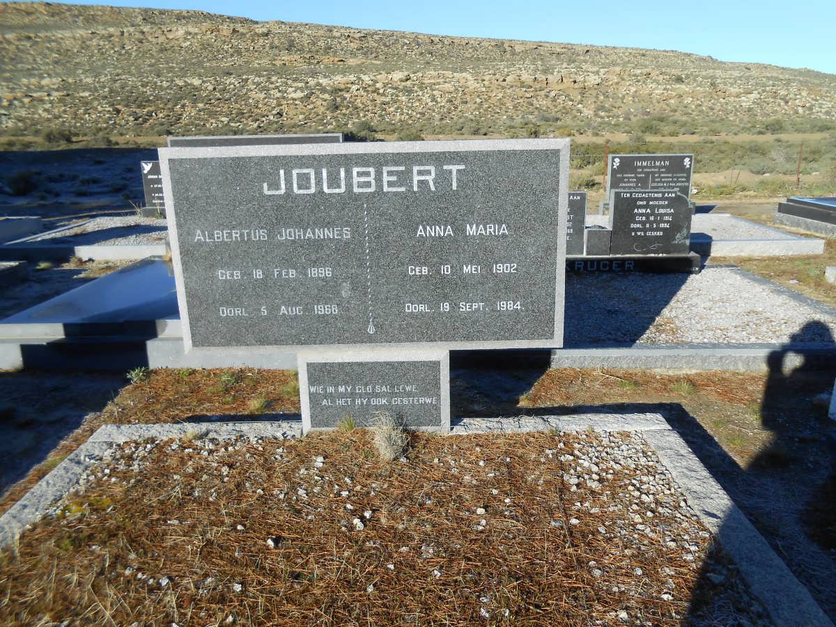 JOUBERT Albertus Johannes 1896-1968 &amp; Anna Maria 1902-1984