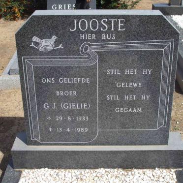 JOOSTE G.J. 1933-1989
