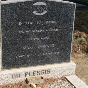 PLESSIS Izak Johannes, du 1911-1955