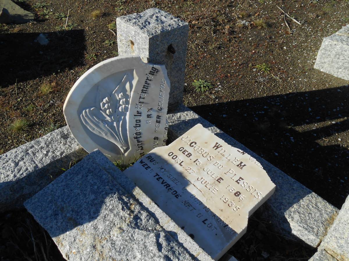 PLESSIS Willem Jacobus, du 1886-1935