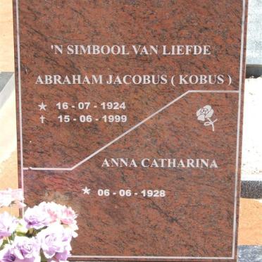 BURGER Abraham Jacobus 1924-1999 &amp; Anna Catharina 1928-