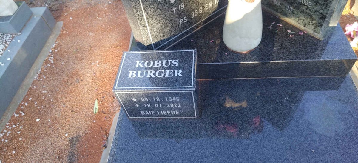 BURGER Kobus 1946-2022