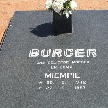 BURGER Miempie 1942-1997