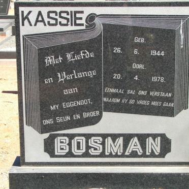 BOSMAN Kassie 1944-1978