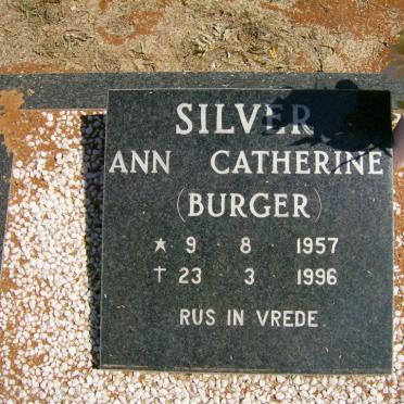 BURGER Ann Catherine nee SILVER 1957-1996