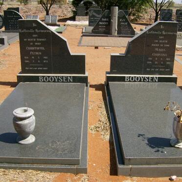 BOOYSEN Christoffel Petrus 1892-1972 &amp; Maria Christina 1906-1992