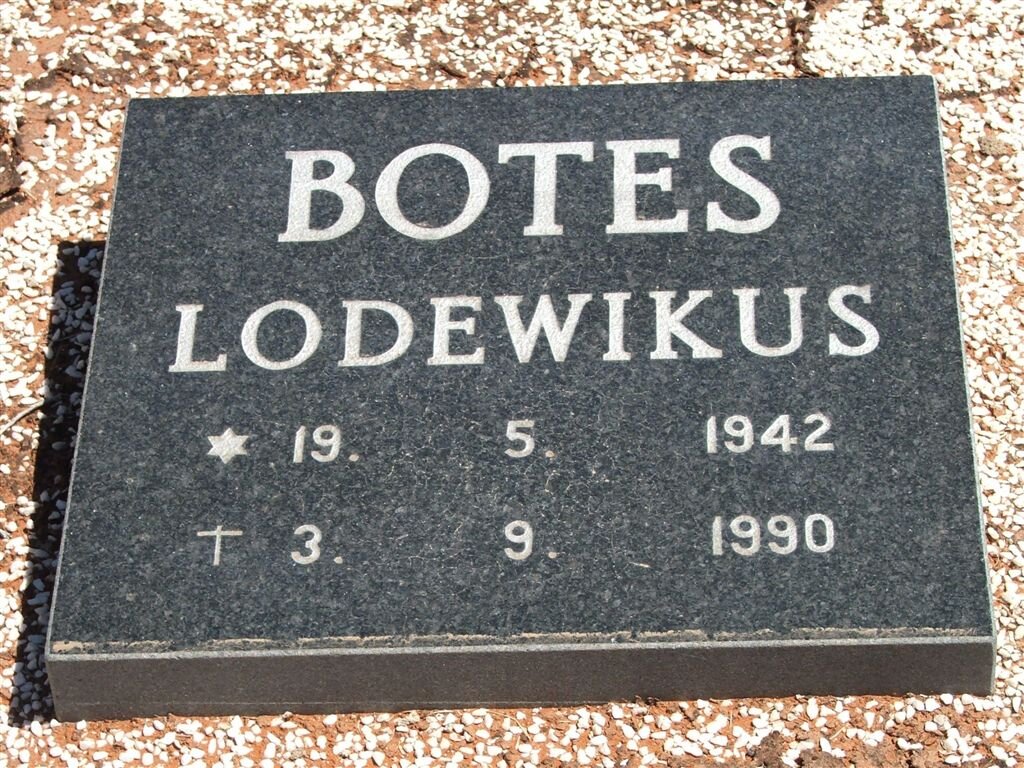 BOTES Lodewikus 1942-1990