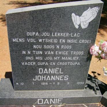 BURGER Daniël Johannes 1914-1998