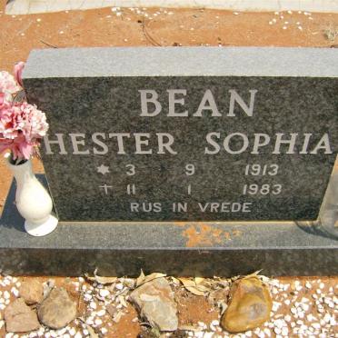 BEAN Hester Sophia 1913-1983