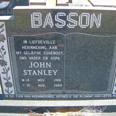 BASSON John Stanley 1916-1988