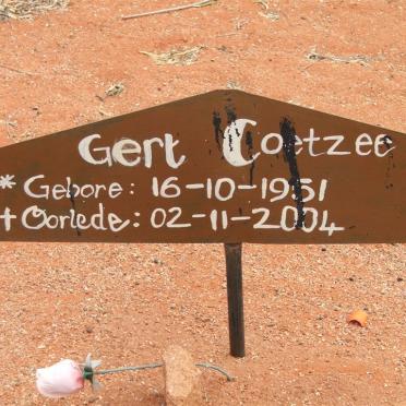 COETZEE Gert 1951-2004