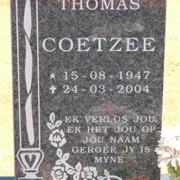 COETZEE Thomas 1947-2004